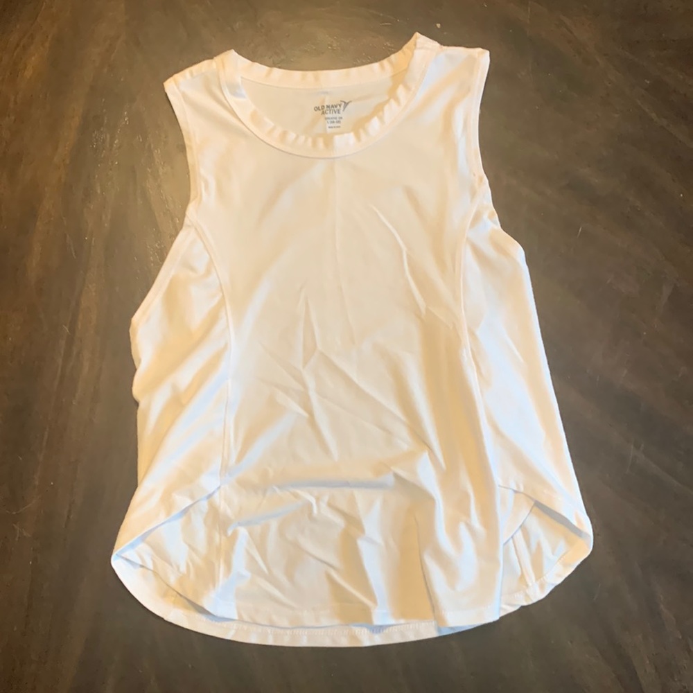 Old‎ Navy Active Large 10-12 Girls White Tank Top